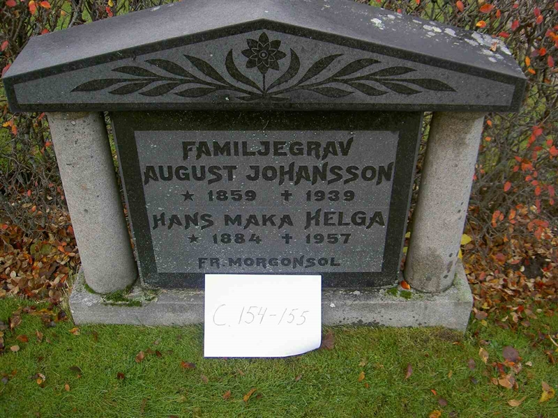 Grave number: ROG C  154, 155