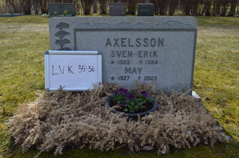 Grave number: LV K    35, 36