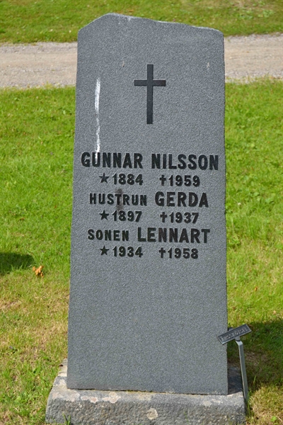 Grave number: 1 G   706
