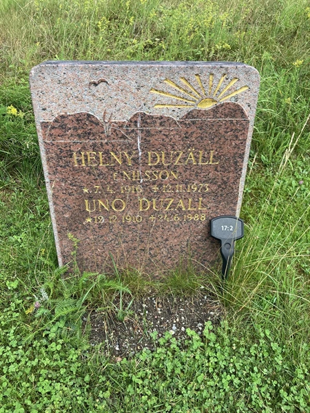 Grave number: 1 17     2