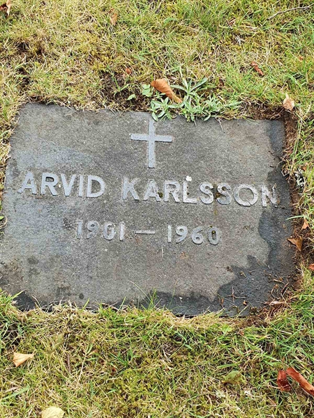 Grave number: Å A    23