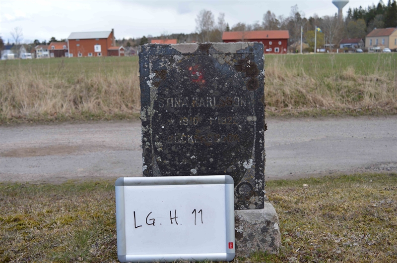 Grave number: LG H    11