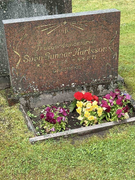 Grave number: SKF D   107