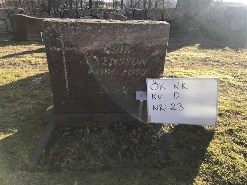 Grave number: Ö NK D    23