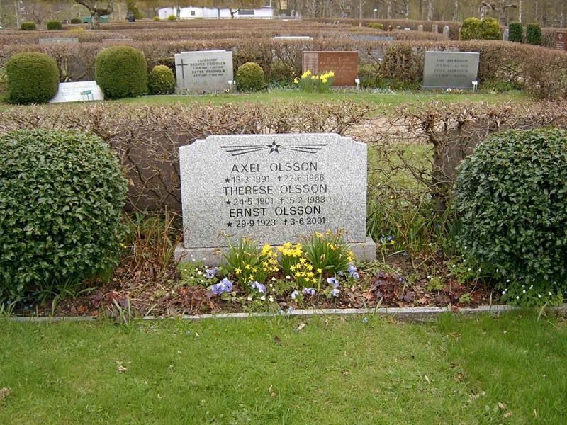 Grave number: OS M   166, 167, 168