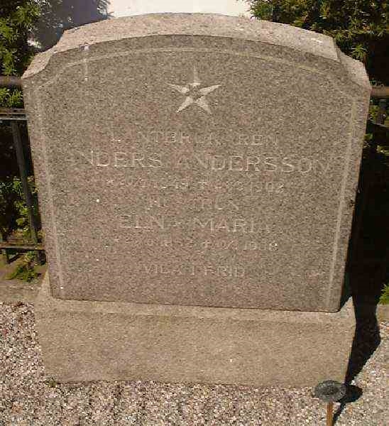 Grave number: VK I   218