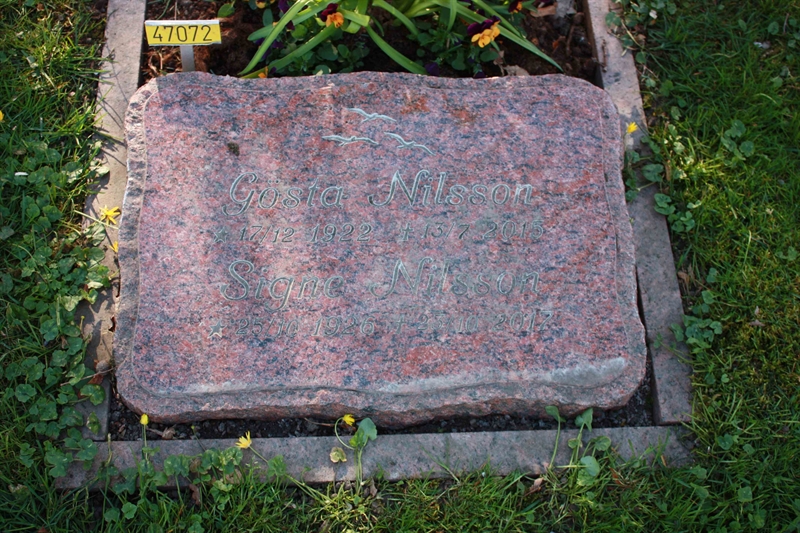 Grave number: Ö 47    72