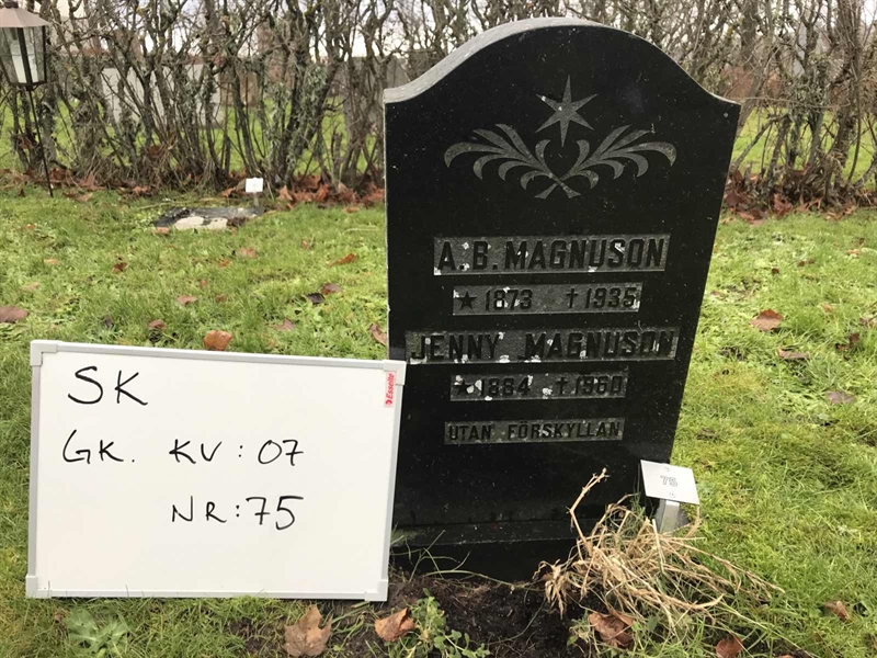 Grave number: S GK 07    75