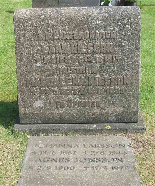 Grave number: SN C    67