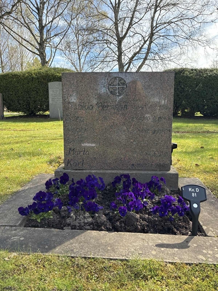 Grave number: 22 D    81