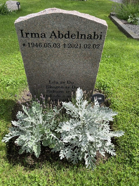 Grave number: 1 15   190