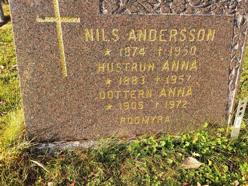 Grave number: JÄ 1 B 3595