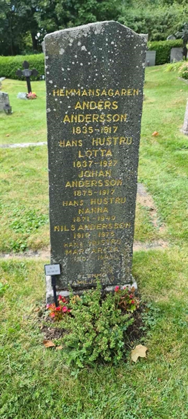 Grave number: M V  185, 186, 187