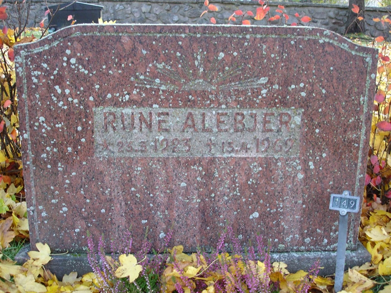 Grave number: B VÄ  149, 150