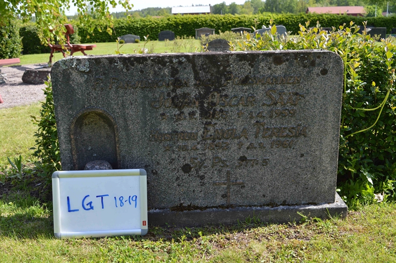 Grave number: LG T    18, 19