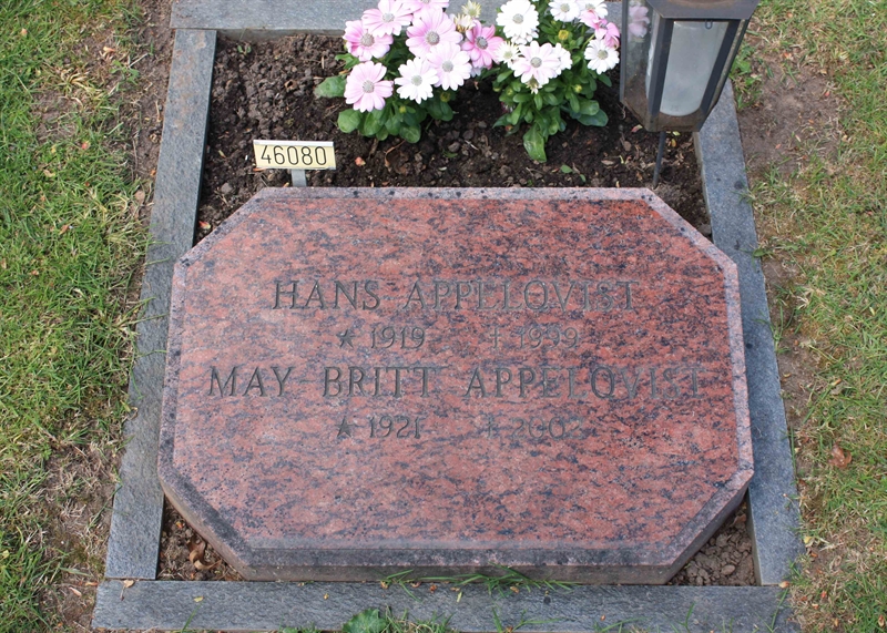 Grave number: Ö 46    80