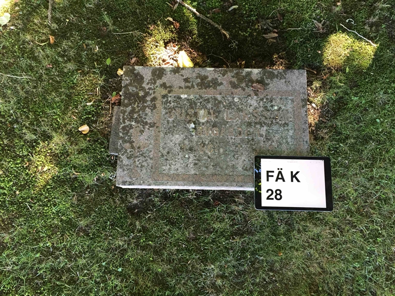 Grave number: FÄ K    28