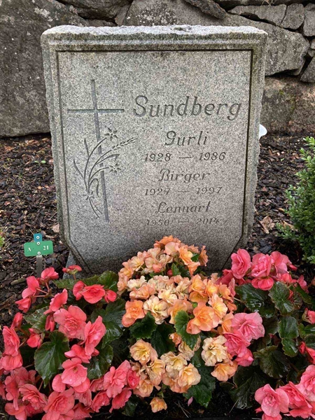 Grave number: Kärn ny A    21