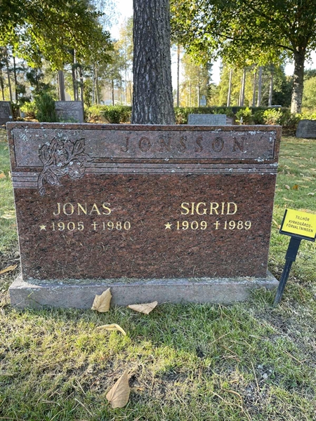 Grave number: 1 D1    64-65