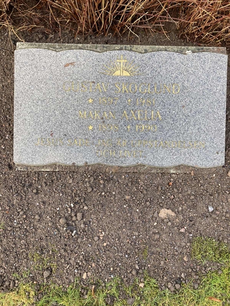 Grave number: G3 1 196, 197