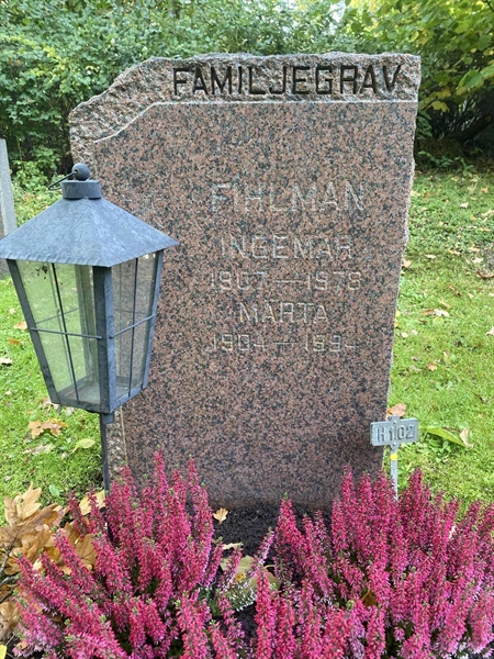 Hautatunnus: 1 H   102