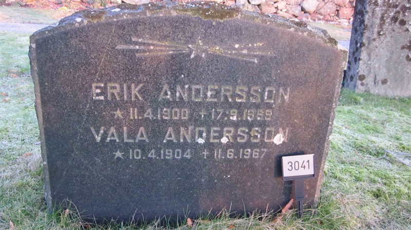 Grave number: KG H  3040, 3041