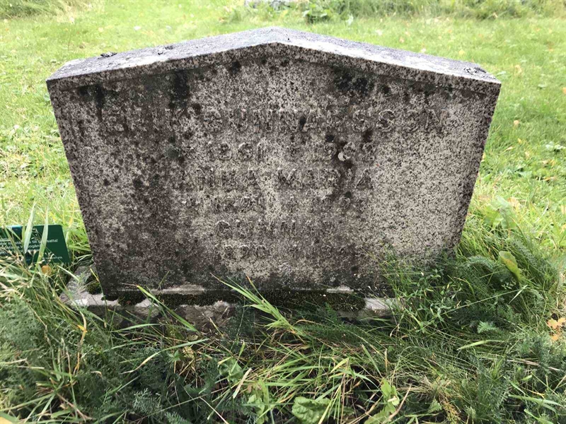 Grave number: ÅR A   289