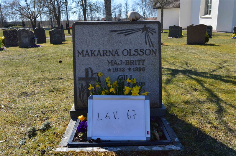 Grave number: LG V    67