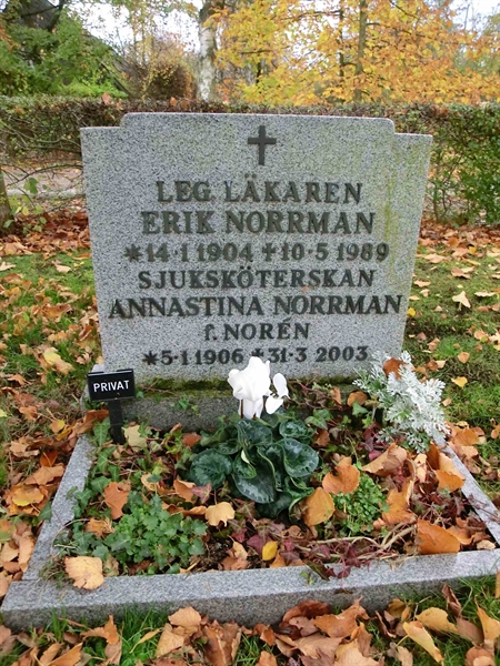 Grave number: ÄS URN 06    007