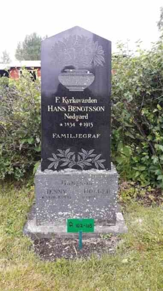 Grave number: KA A   102, 103