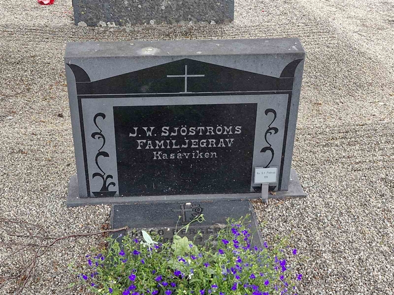 Grave number: GR PT   119