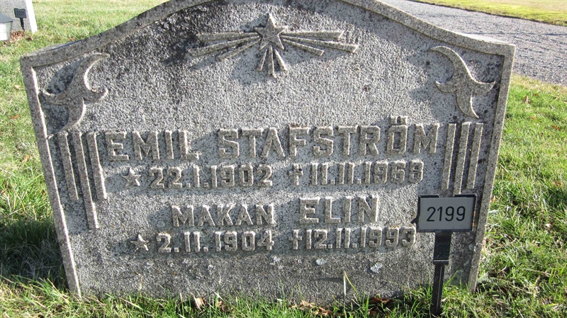 Grave number: KG F  2198, 2199