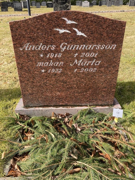 Grave number: Ö GK AB    16