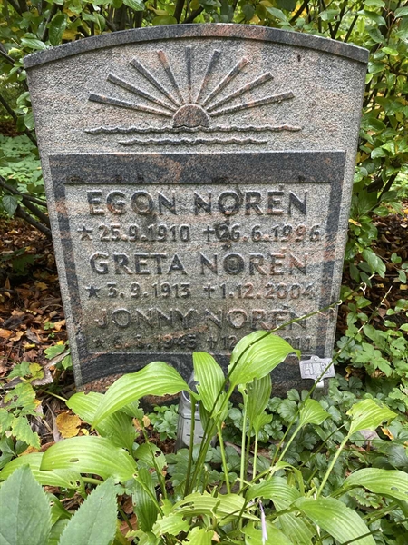 Grave number: 1 H     3