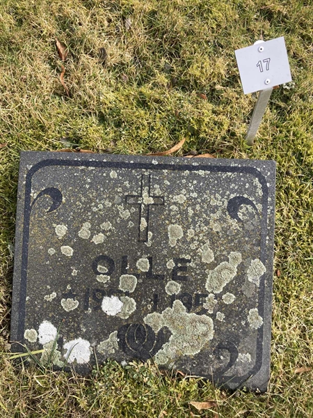 Grave number: Ö GK Å    17