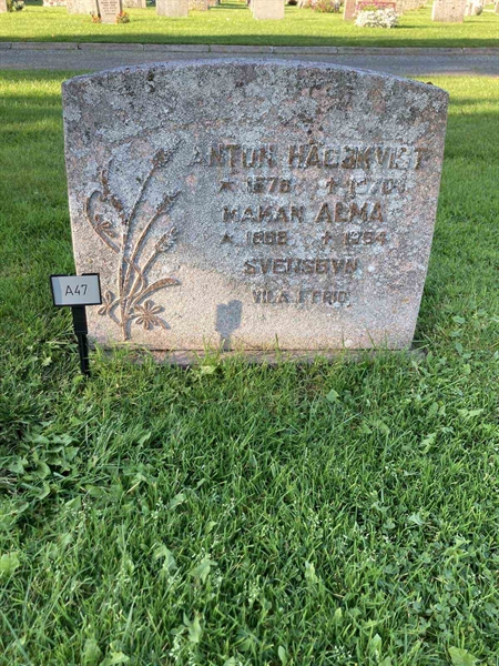 Grave number: 1 NA    47