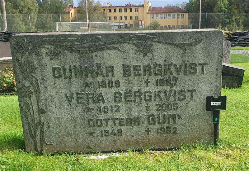 Grave number: 1 Y    94-95