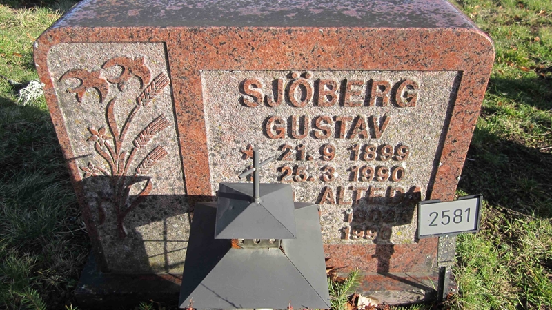 Grave number: KG G  2581