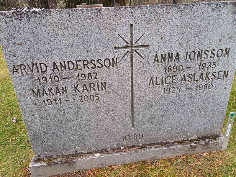 Grave number: JÄ 1 B 3064, 3065, 3066