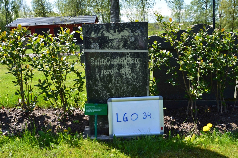 Grave number: LG O    34