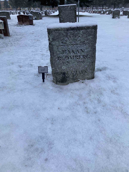 Grave number: 1 NL    47
