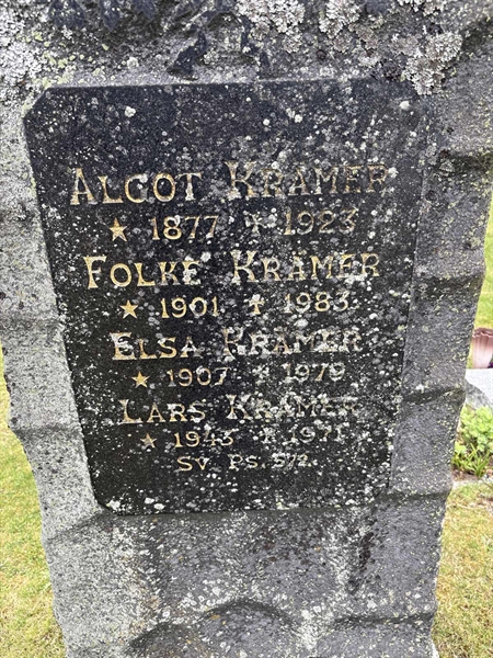 Grave number: SKF A   109, 110, 111
