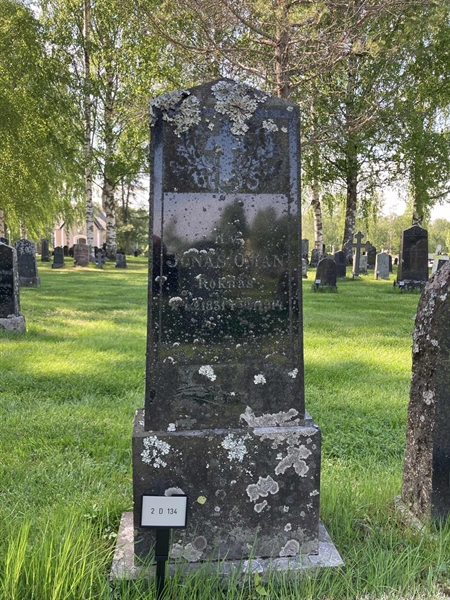 Grave number: 2 D   134