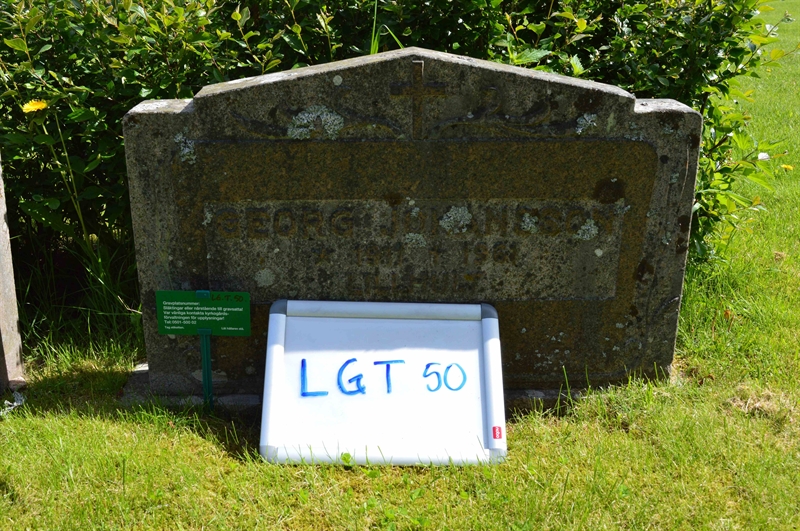 Grave number: LG T    50