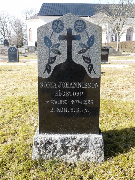 Grave number: SV 5   92