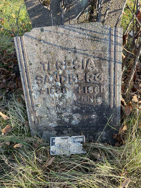 Gravnummer: GK A 3   599