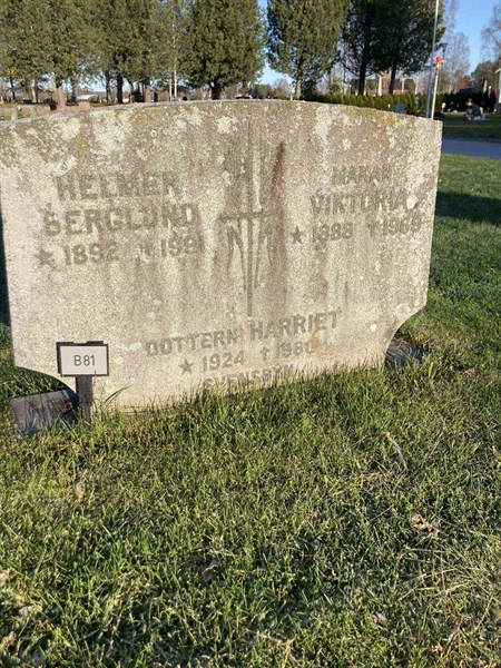 Grave number: 1 NB    81