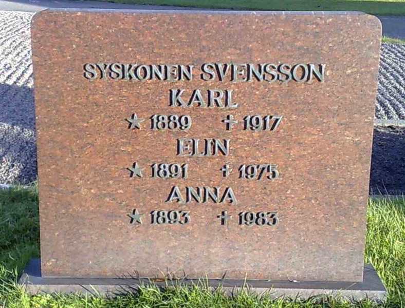 Grave number: SN F    58