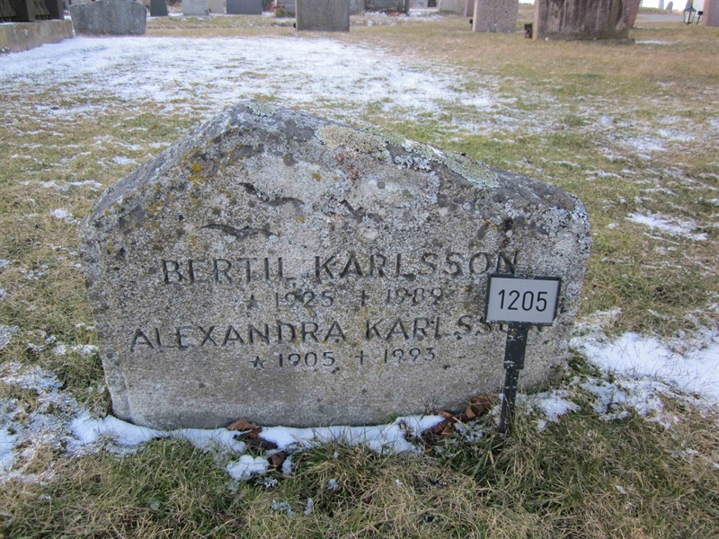 Grave number: KG E  1205, 1206