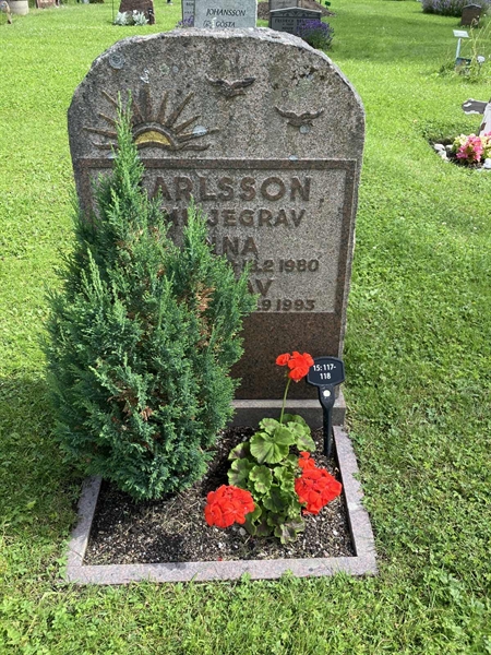 Grave number: 1 15   117, 118